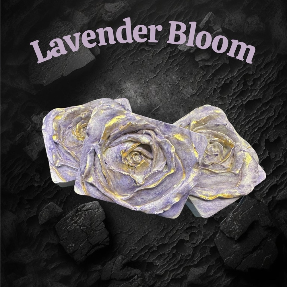 Set of 3 Lavender Bloom Rose Bars